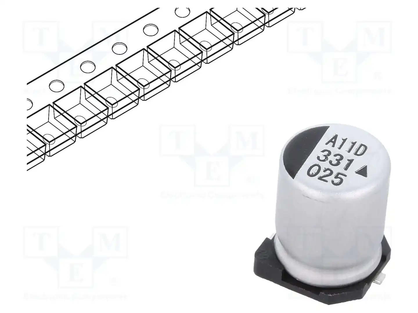 KYOCERA AVX AEA0810331M025R — Конденсаторы электролитические SMD