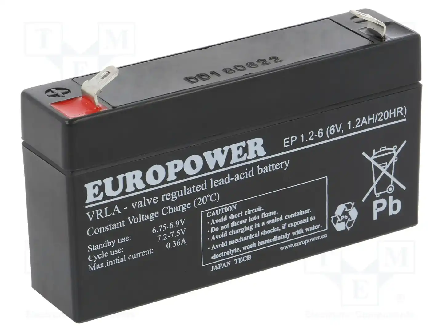 EUROPOWER EP 1,2-6 — Аккумуляторы кислотные