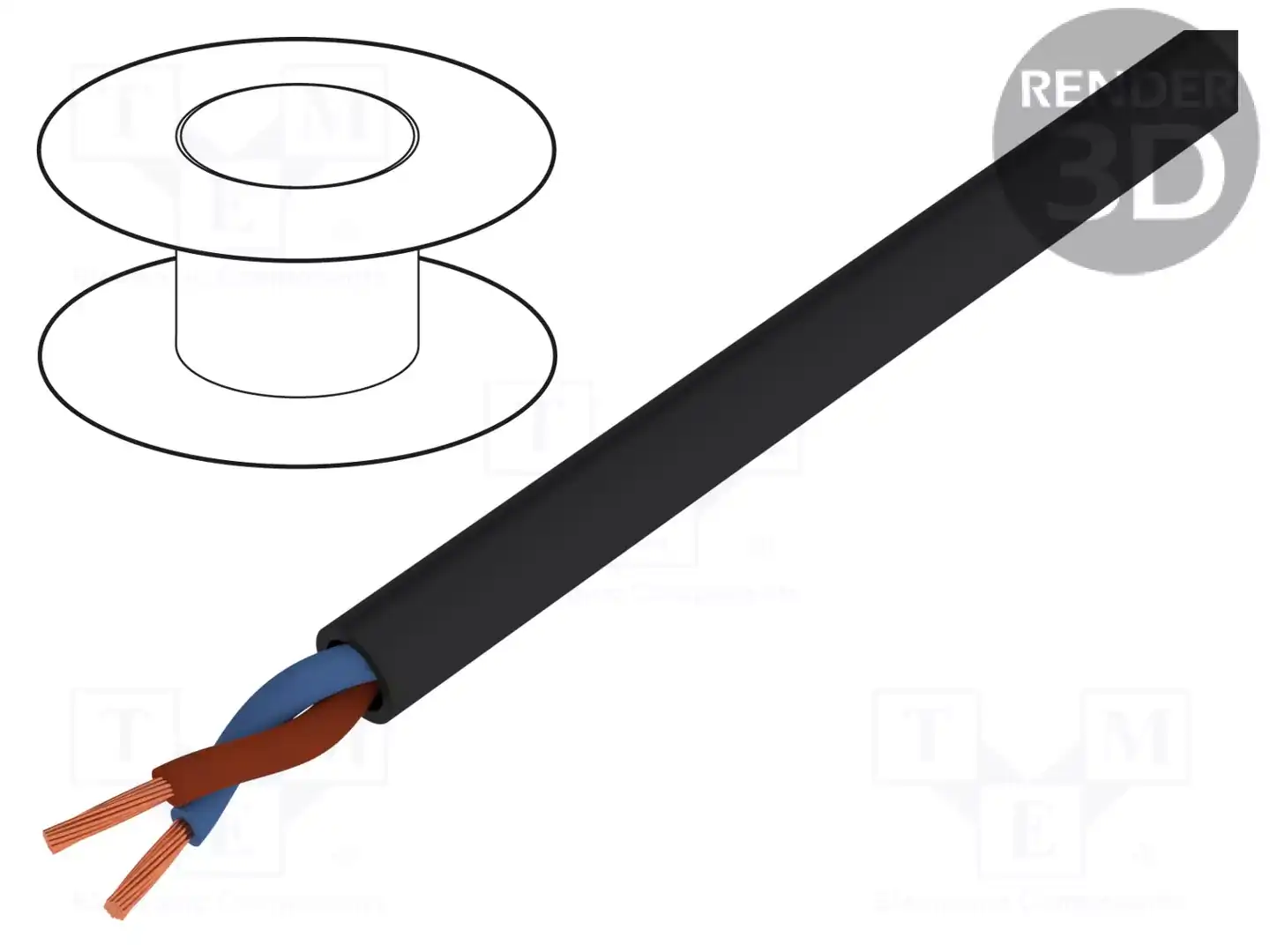 MANEX H05VV-F/2X0.75BK — Провода питания