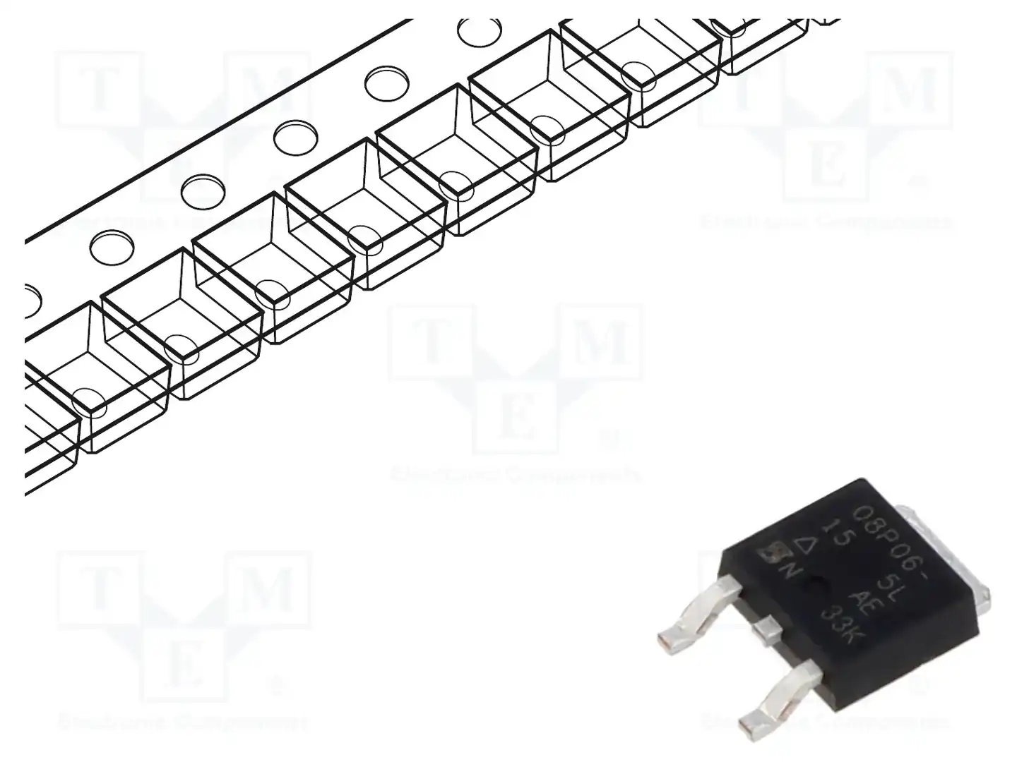 VISHAY SUD08P06-155L-GE3 — Транзисторы с каналом P SMD