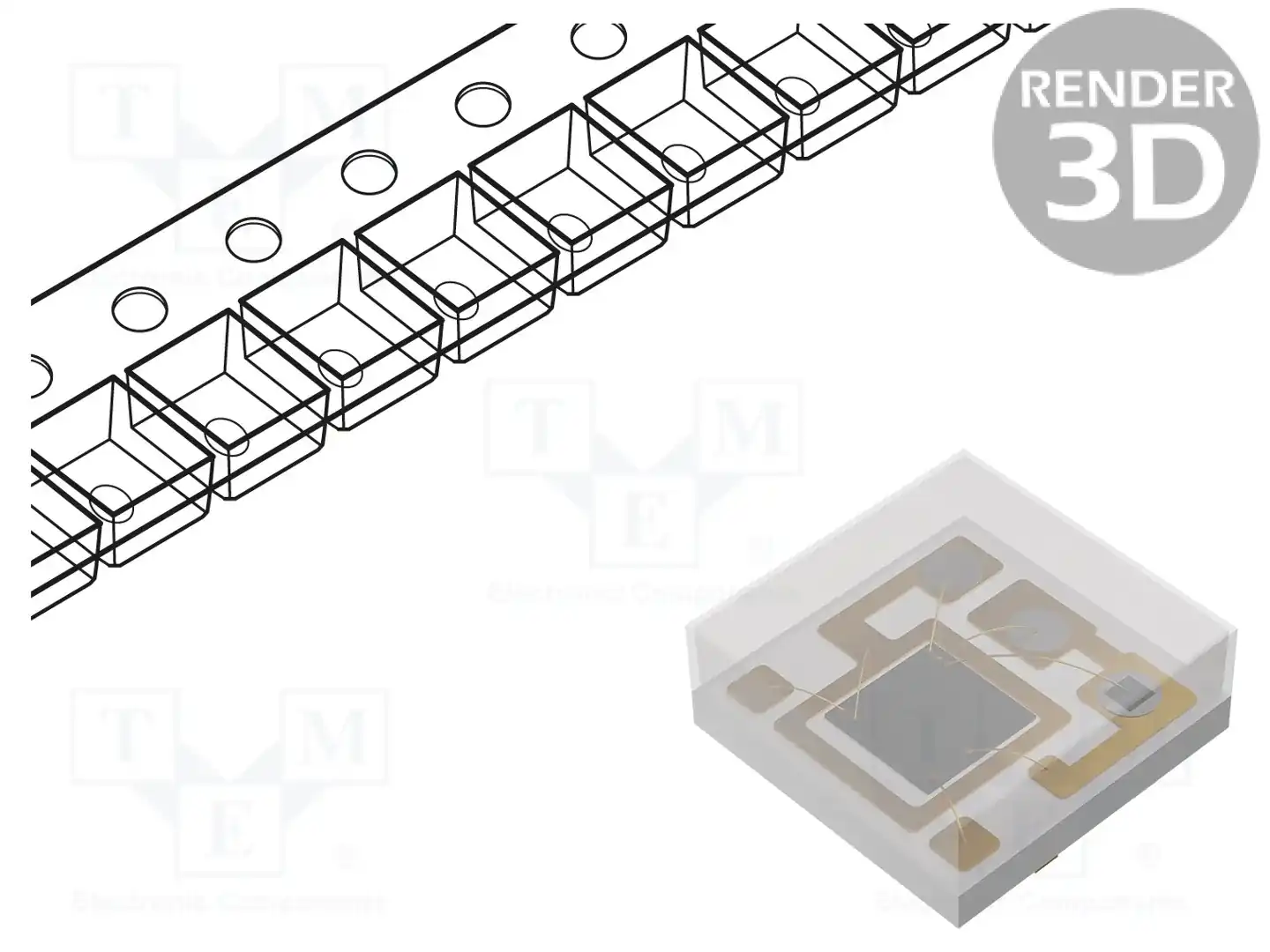 LUMEX SMD-LX0707RGB-TR — Светодиоды SMD цветные