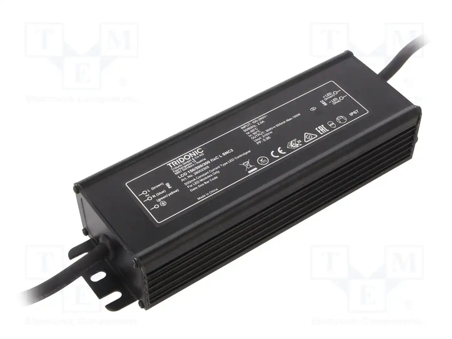 TRIDONIC LCO 150/500/300 FIXC L SNC2 — Блоки питания для LED