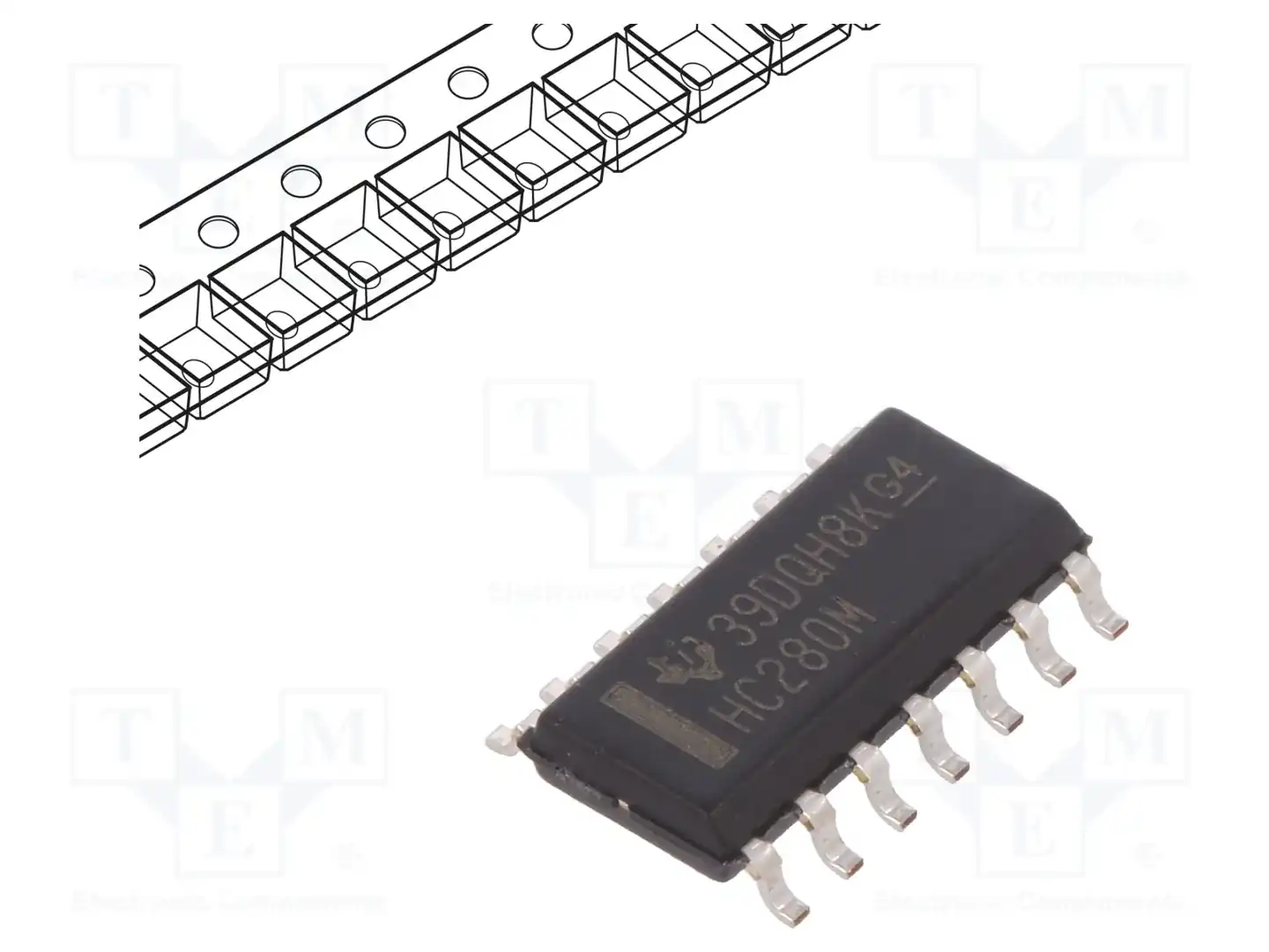 Texas Instruments CD74HC280MT — Счетчики/делители