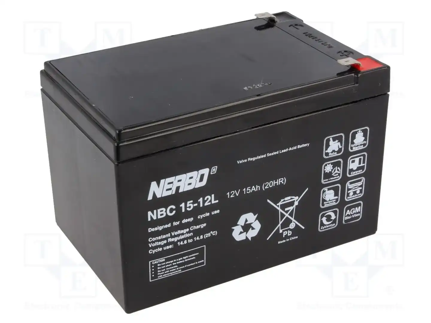 NERBO NBC 15-12L — Аккумуляторы кислотные