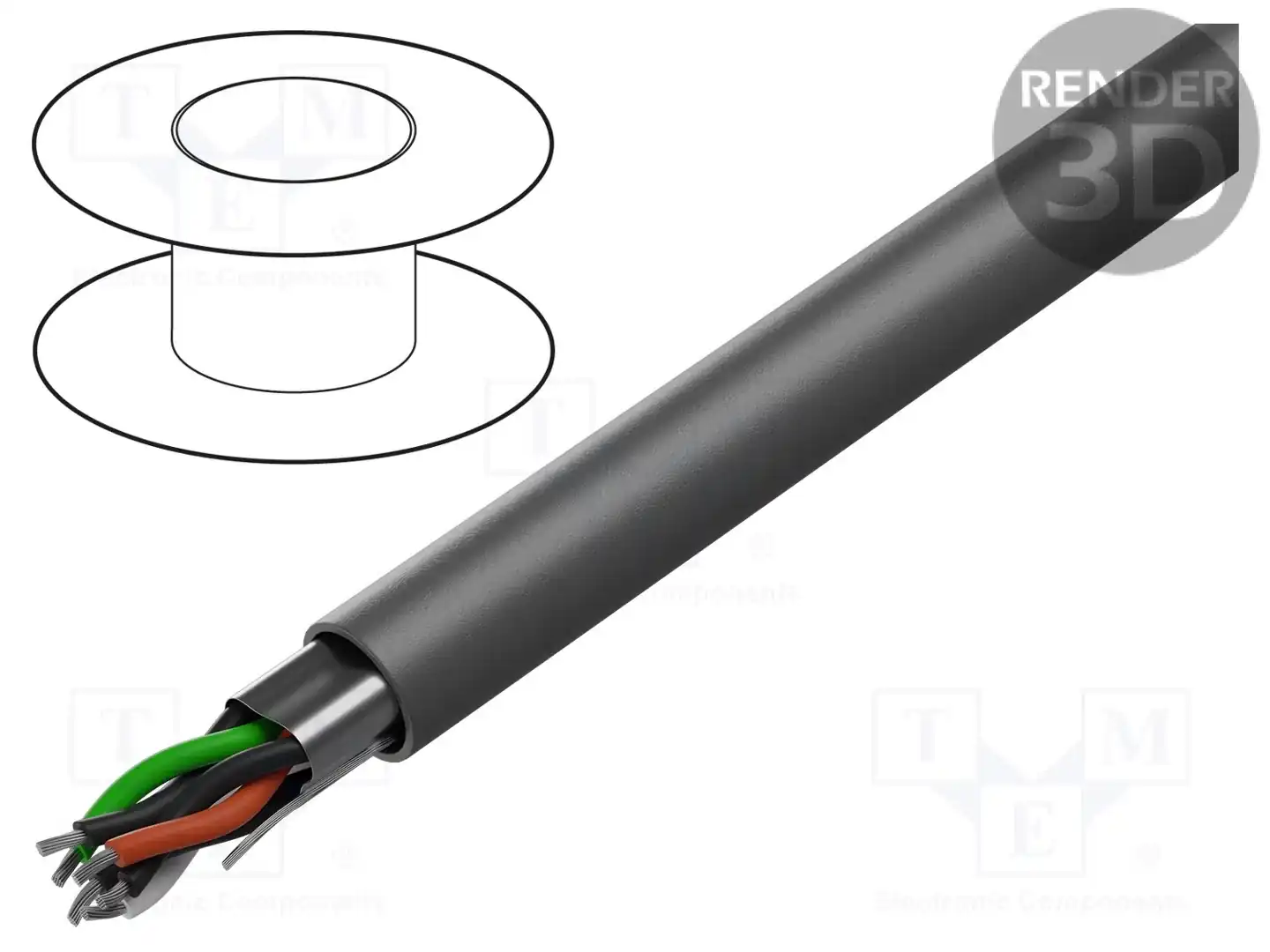 ALPHA WIRE 6418 SL001 — Провода многожильные экранированные