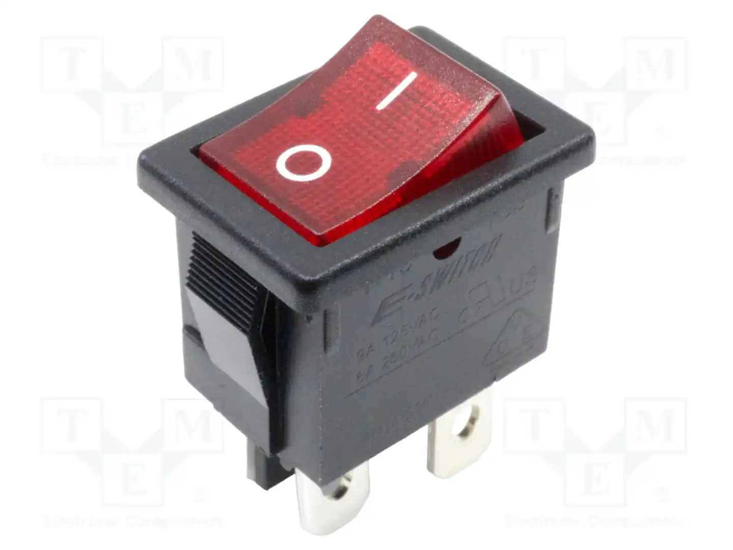 E-SWITCH R1973BBLKRILFF2 — Переключатели типа Rocker