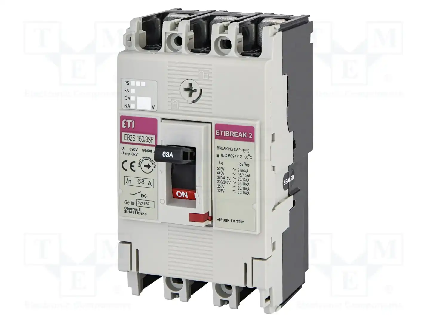 ETI POLAM EB2S 160/3SF 63A 3P — Разъединители