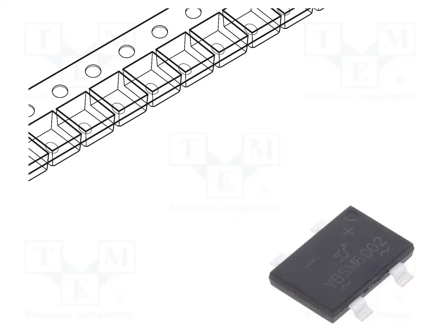 YANGJIE TECHNOLOGY YBSM6002 — Однофазные мосты диодные SMD/THT