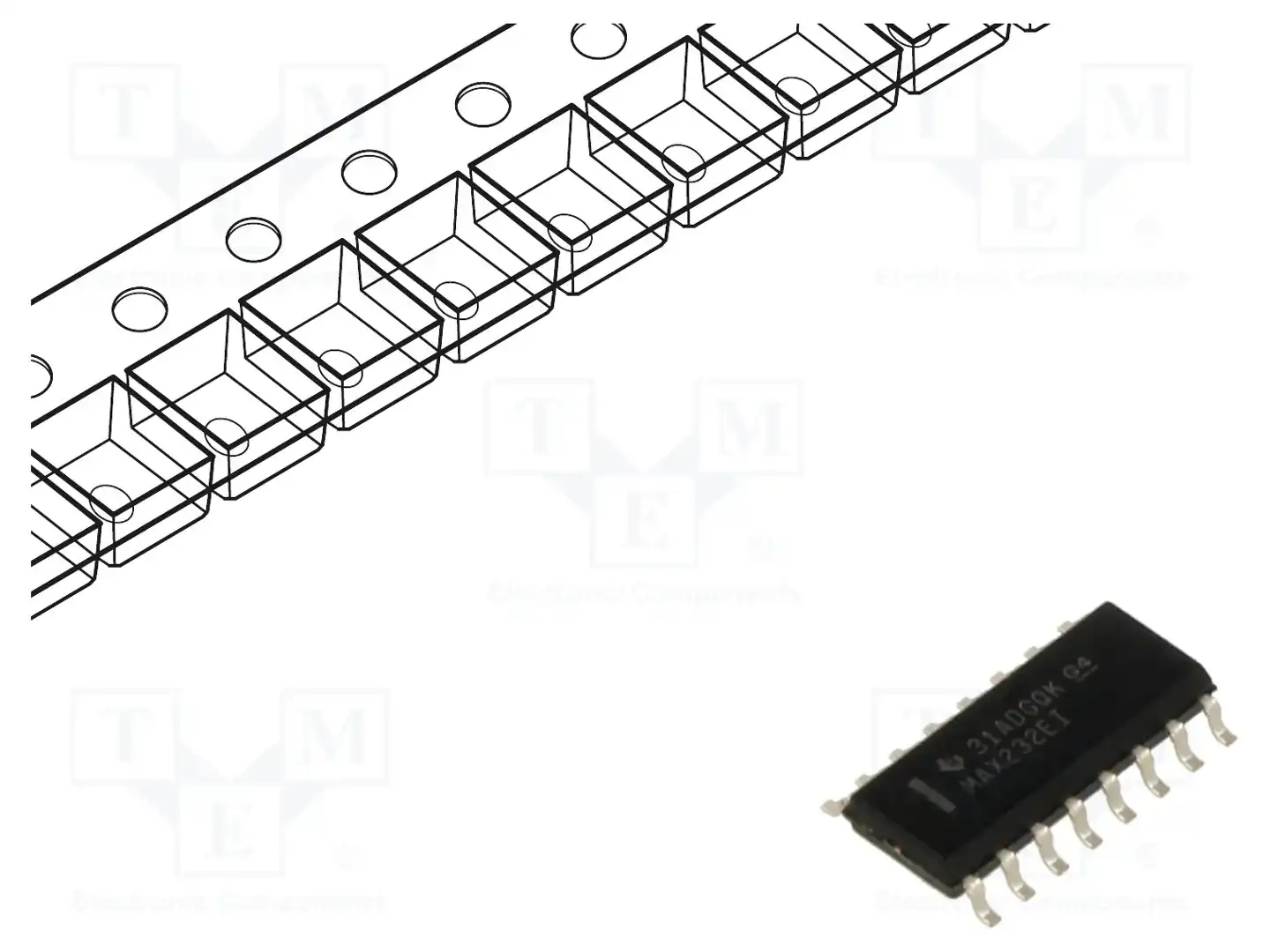 Texas Instruments MAX232EIDR — Микросхемы - RS232 / RS422 / RS485