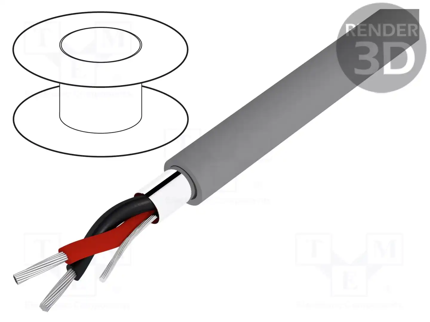 ALPHA WIRE 5471C SL005 — Провода многожильные экранированные
