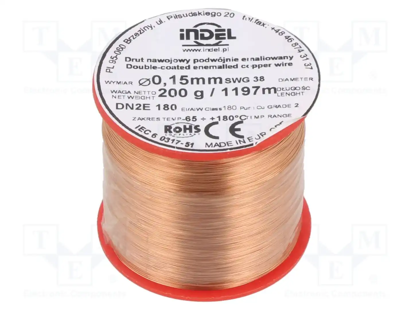 INDEL DN2E0,15-200G — Проволока обмоточная