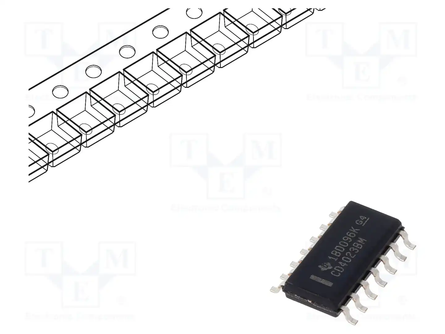 Texas Instruments CD4023BM96 — Ворота, инверторы