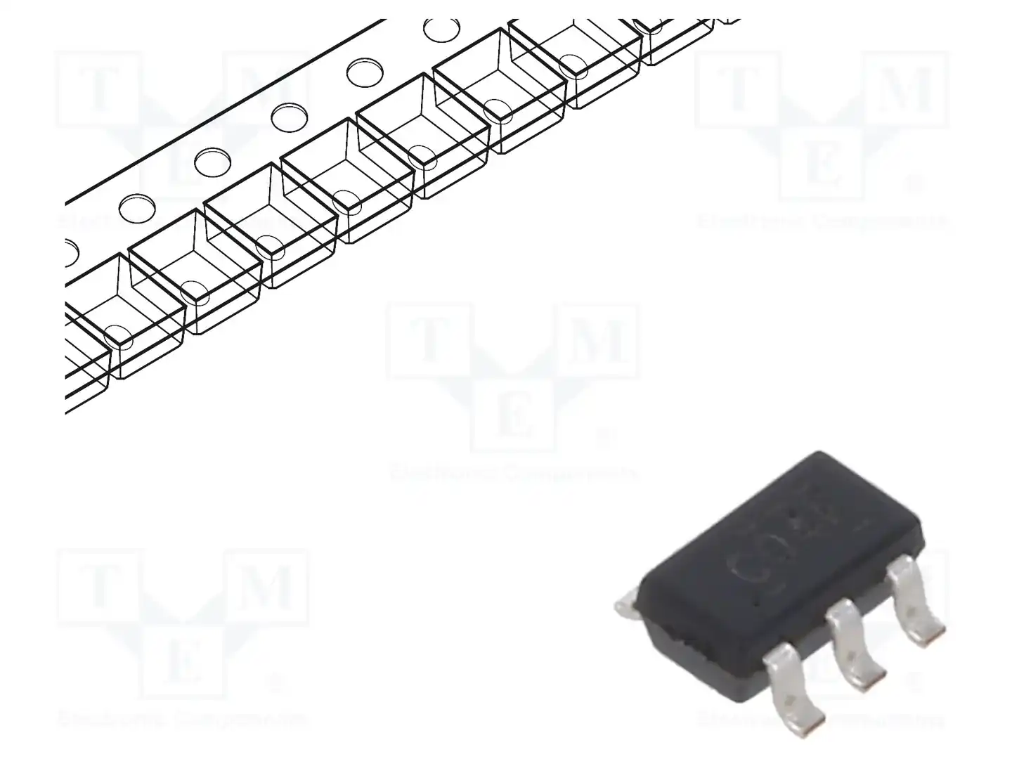 Texas Instruments SN74LVC1G04DBVT — Ворота, инверторы