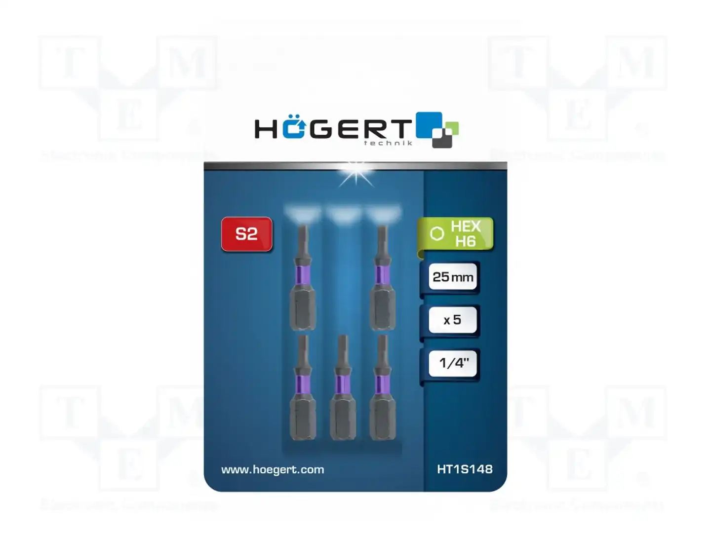 HÖGERT TECHNIK HT1S148 — Наконечники для отверток
