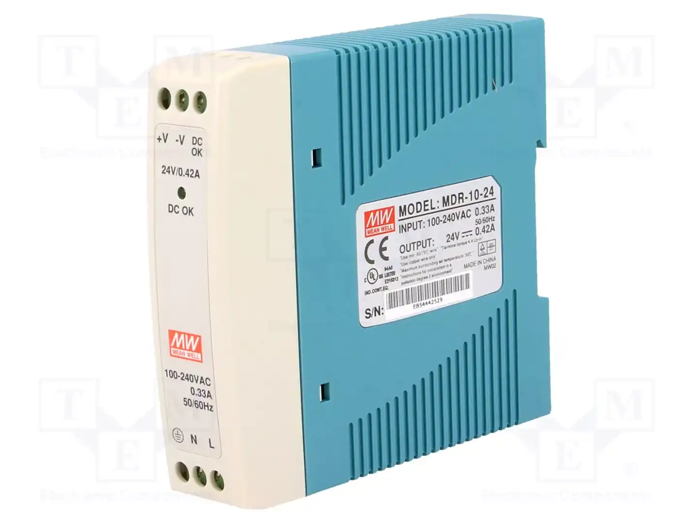 MEAN WELL MDR-10-24 — Блоки питания на DIN-рейку