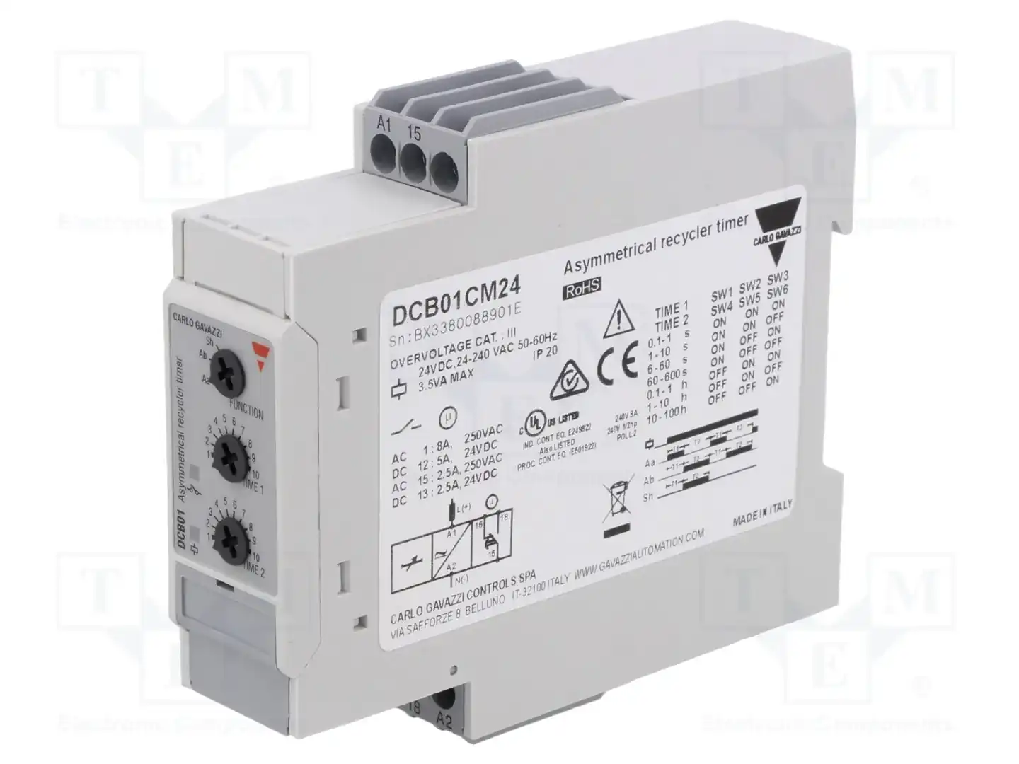CARLO GAVAZZI DCB01CM24 — Временные аналоговые реле