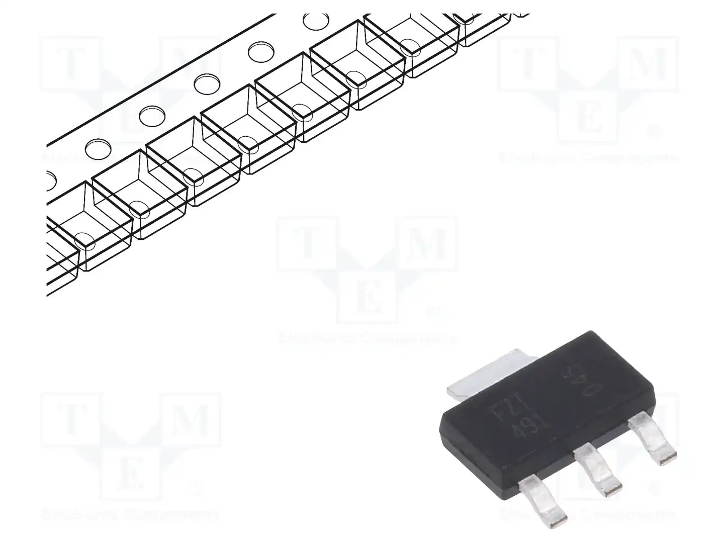 DIODES INCORPORATED FZT491TA — Транзисторы NPN SMD