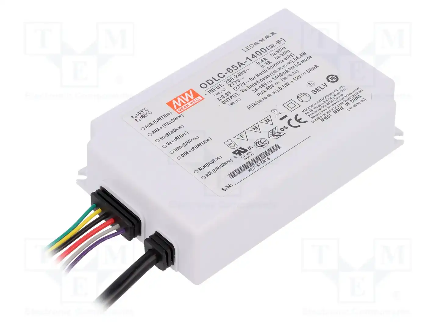 MEAN WELL ODLC-65A-1400 — Блоки питания для LED