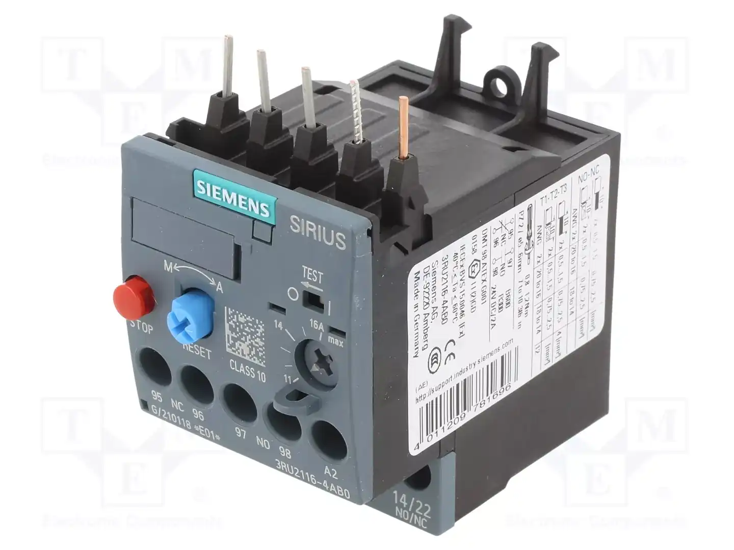 SIEMENS 3RU2116-4AB0 — Контакторы - дополнительное оборудование