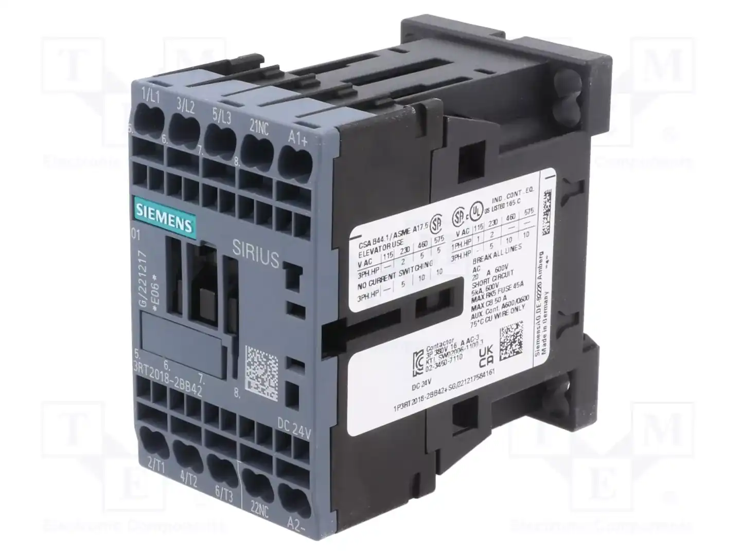SIEMENS 3RT2018-2BB42 — Контакторы - главные модули