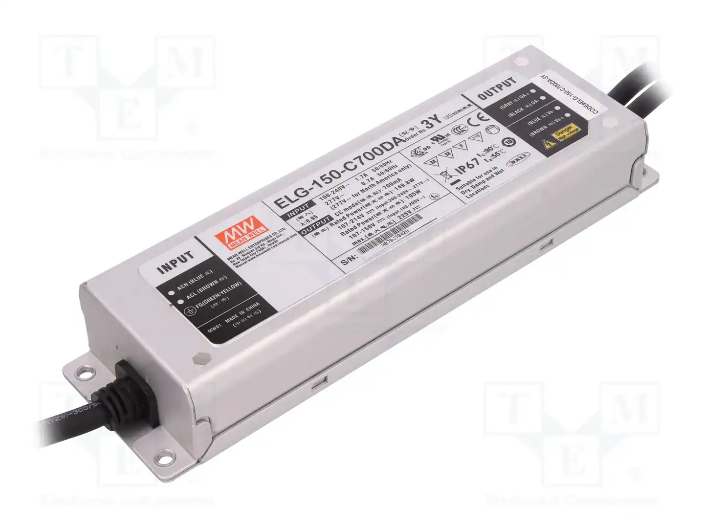 MEAN WELL ELG-150-C700DA-3Y — Блоки питания для LED