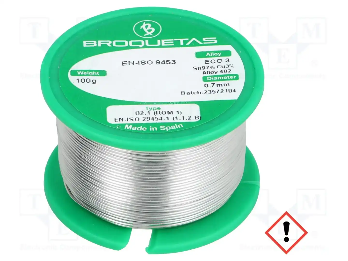 BROQUETAS ECO3 B2.1 0,7MM 100GR — Паяльные провода бессвинцовые