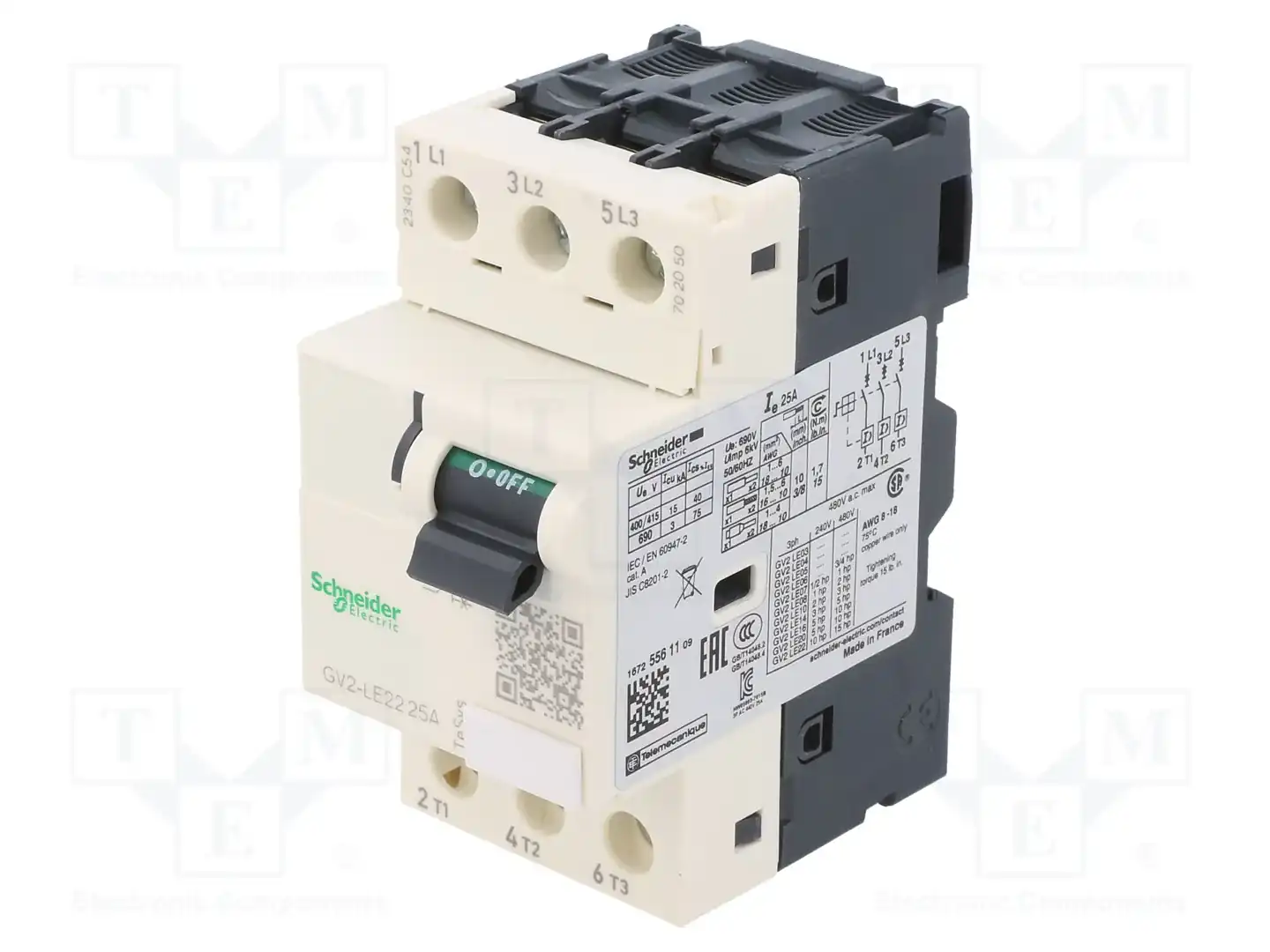 SCHNEIDER ELECTRIC GV2LE22 — Выключатели двигательные