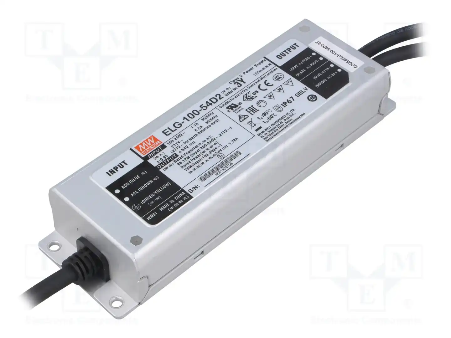 MEAN WELL ELG-100-54D2-3Y — Блоки питания для LED