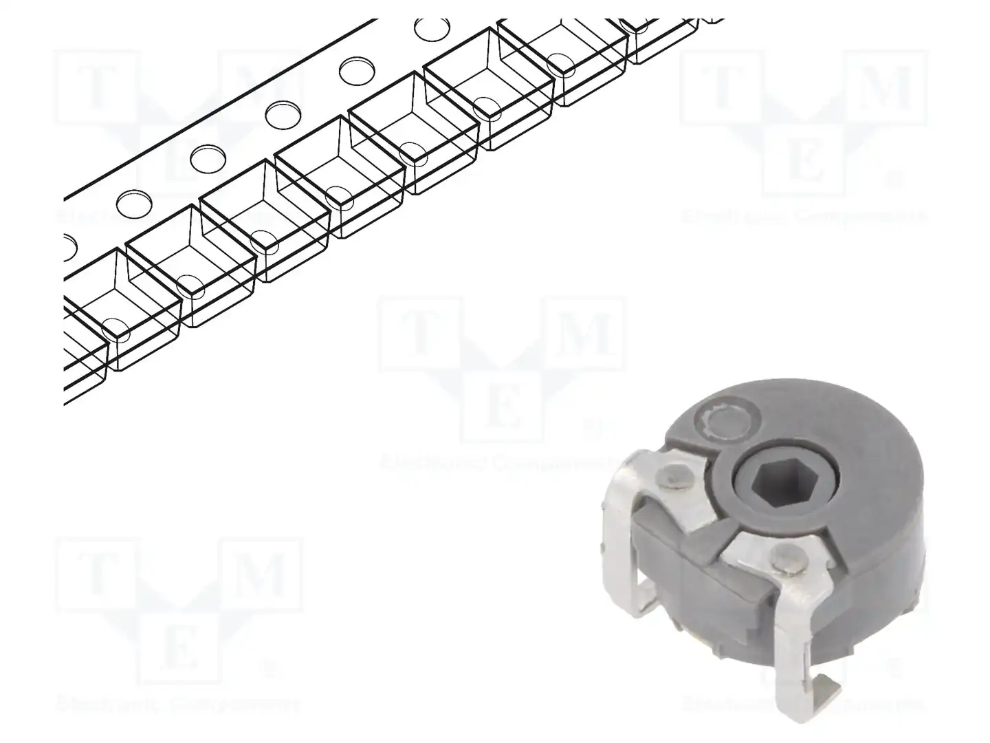 PIHER PS6MV55-104A3030-I- — Потенциометры SMD однооборотные