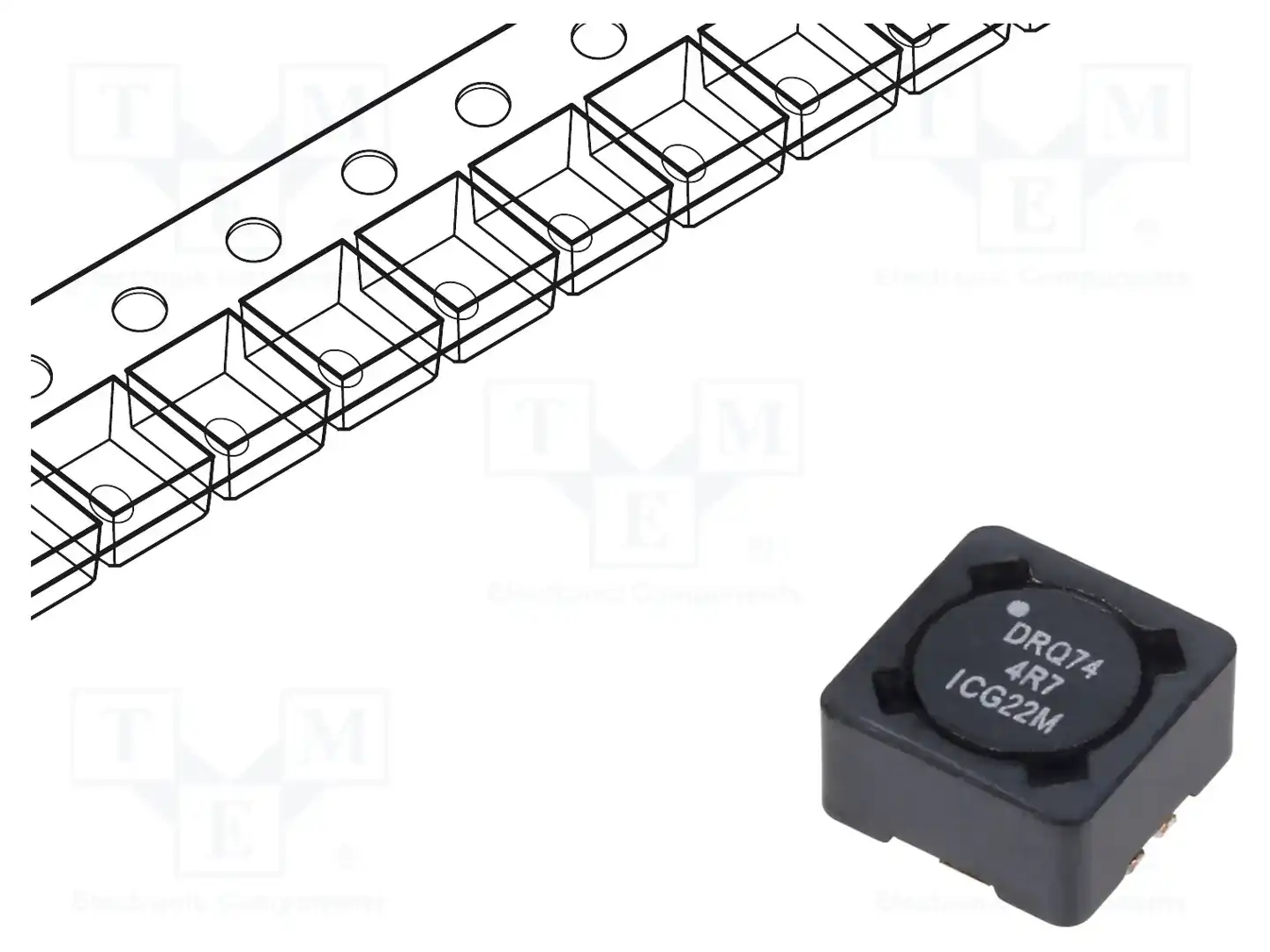 EATON ELECTRONICS DRQ74-4R7-R — Дроссели