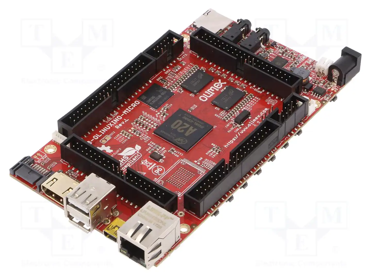 OLIMEX A20-OLINUXINO-MICRO-E16GS16M — Одноплатные компьютеры