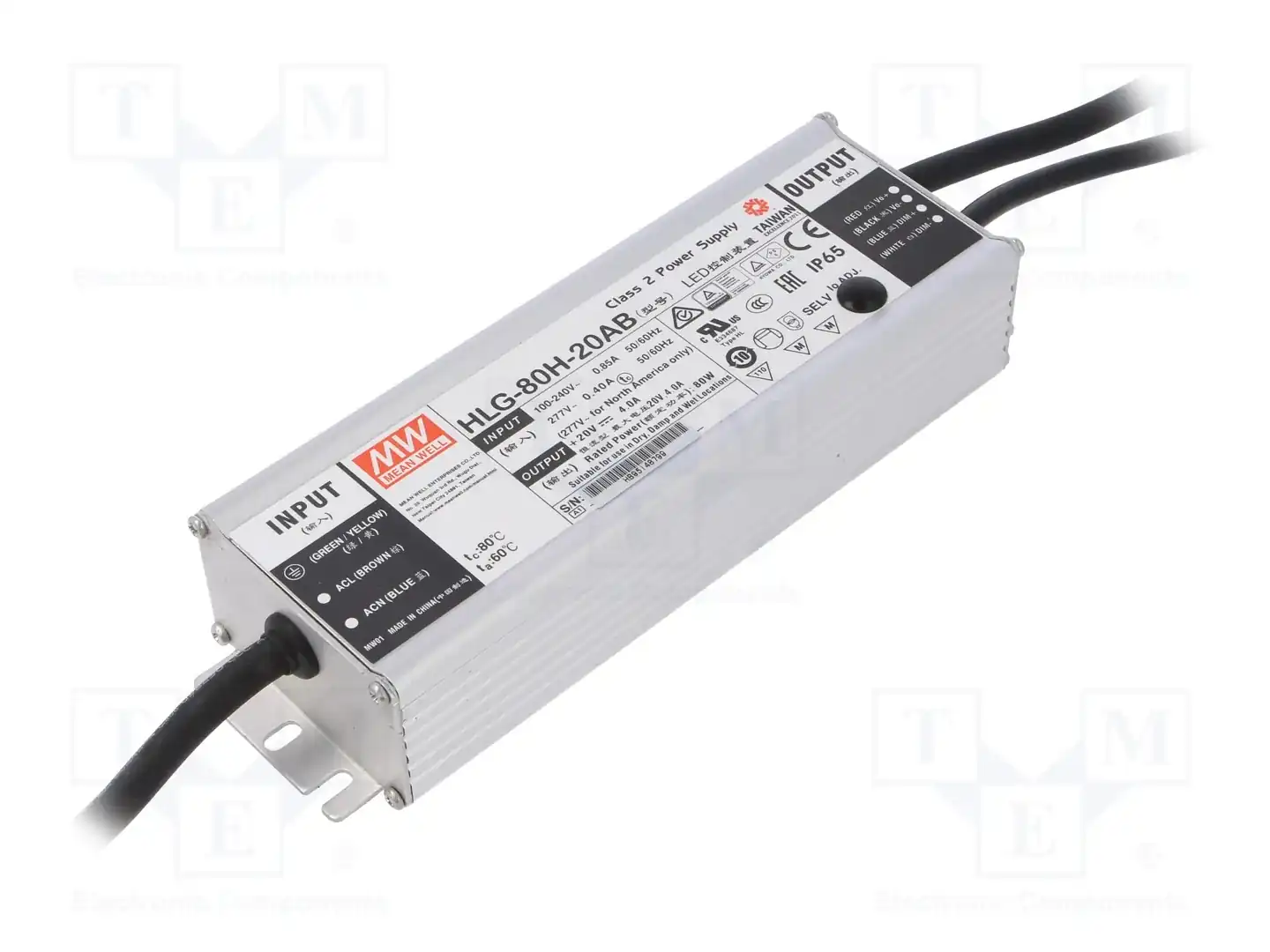MEAN WELL HLG-80H-20AB — Блоки питания для LED