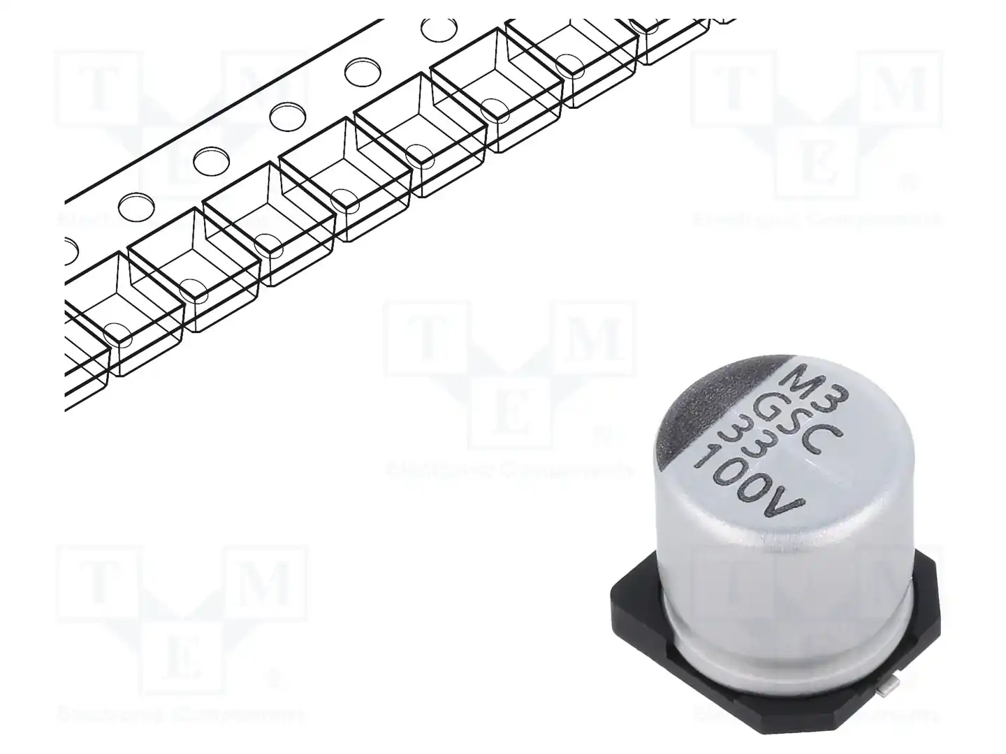 VISHAY GSC00AG3302AARL — Конденсаторы электролитические SMD