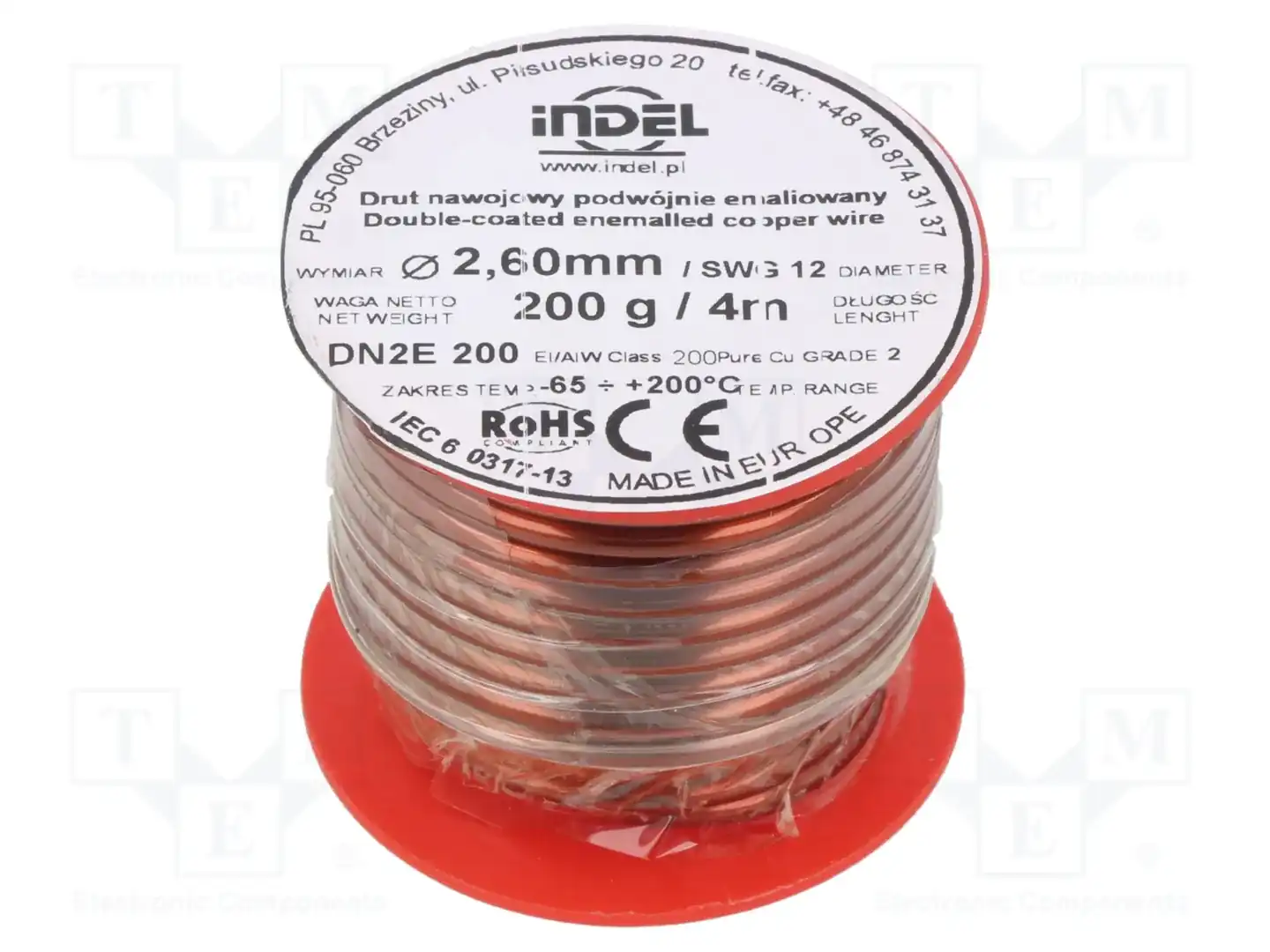 INDEL DN2E2,6-200G — Проволока обмоточная