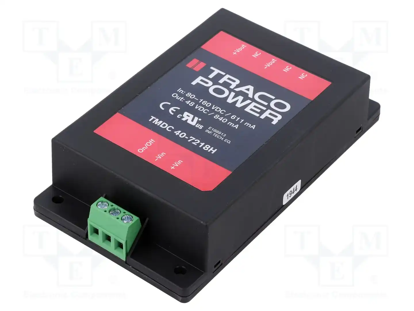 TRACO POWER TMDC 40-7218H — Преобразователи DC/DC