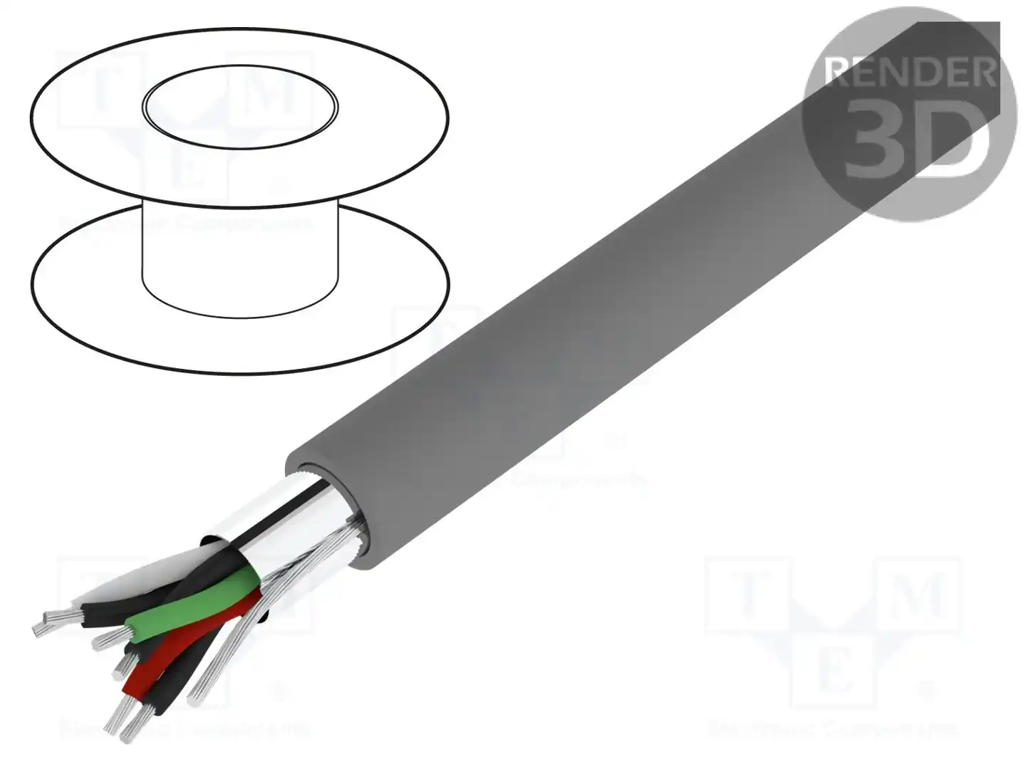 ALPHA WIRE 5473C SL005 — Провода многожильные экранированные