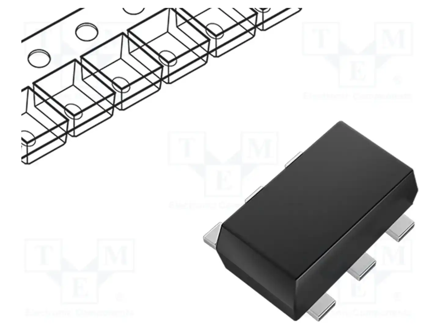 Texas Instruments TPD3E001DRLR — Диоды защитные - сборки