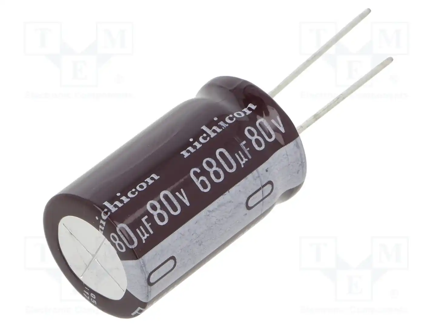 NICHICON UPM1K681MHD6 — Конденсаторы электролитические THT