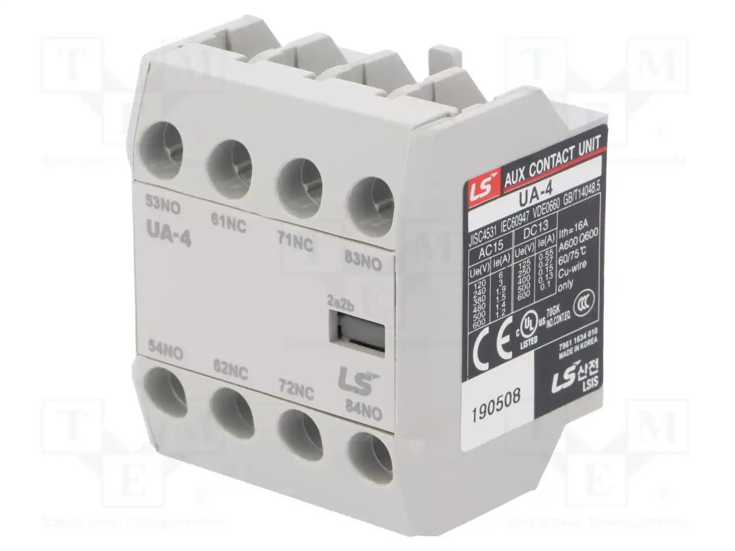 LS ELECTRIC UA-4 2A2B — Контакторы - дополнительное оборудование