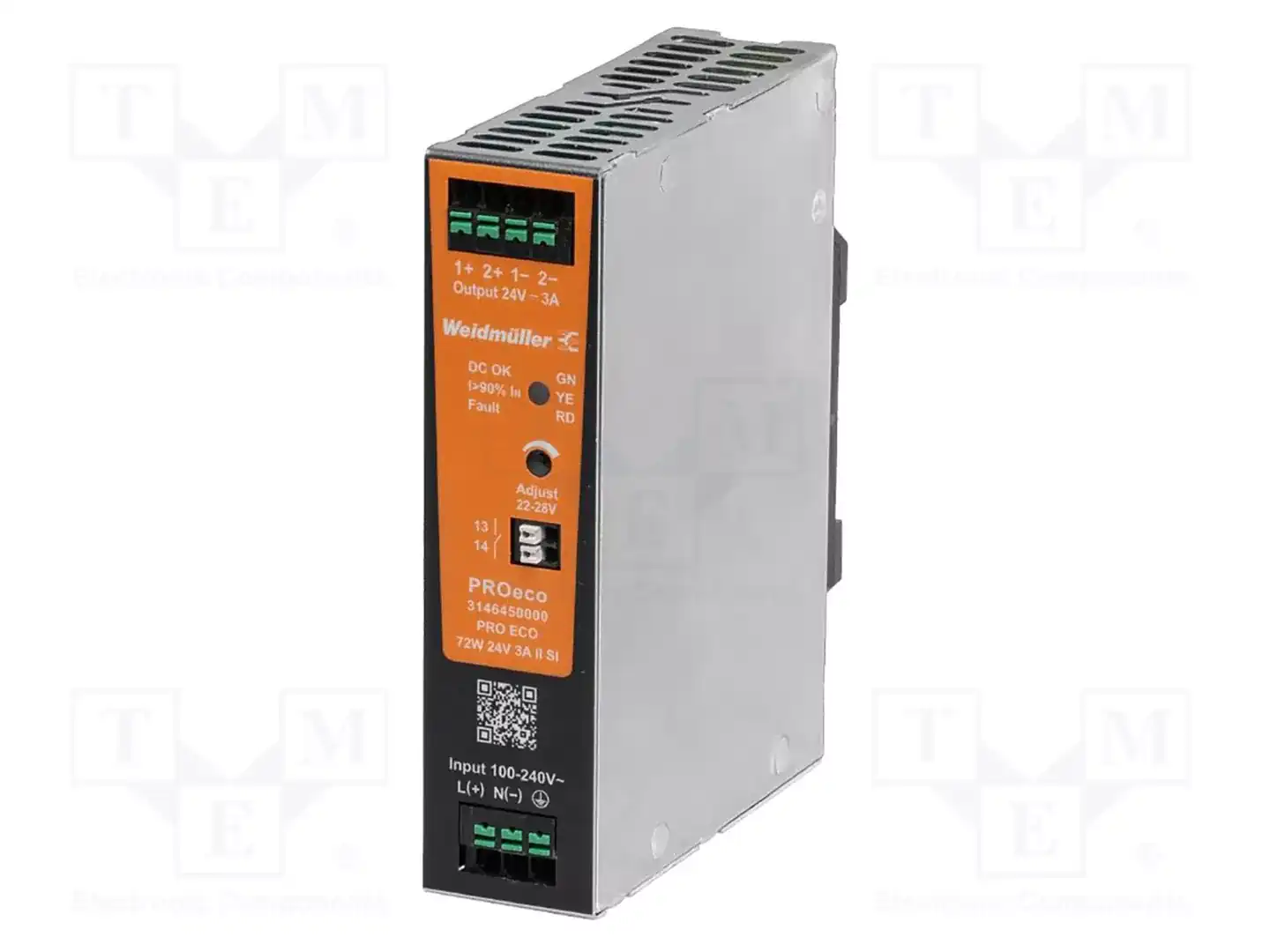 WEIDMÜLLER PRO ECO 72W 24V 3A II SI — Блоки питания на DIN-рейку