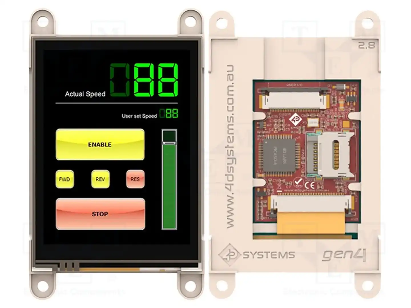 4D Systems GEN4-ULCD-28D — Интеллигентные дисплеи