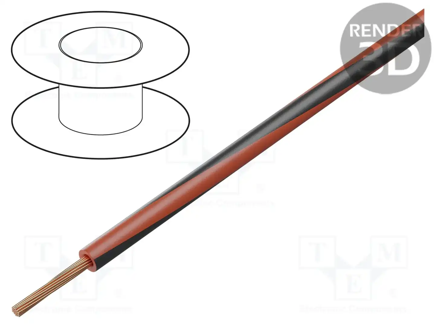 BQ CABLE LGY2.5-RD/BK — Провода одножильные - тросик
