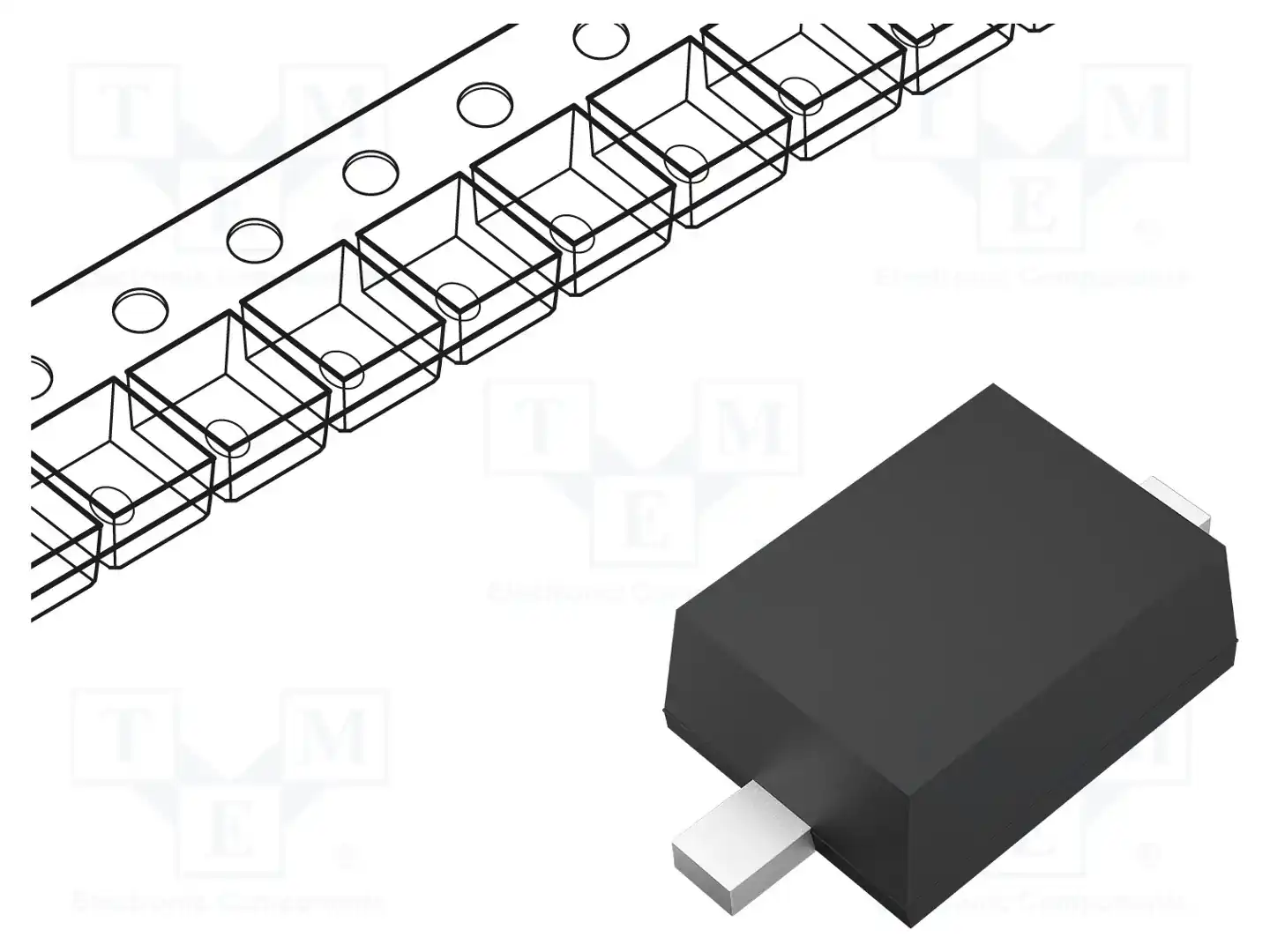 onsemi ESD9C5.0ST5G — Диоды TVS SMD однонаправленные