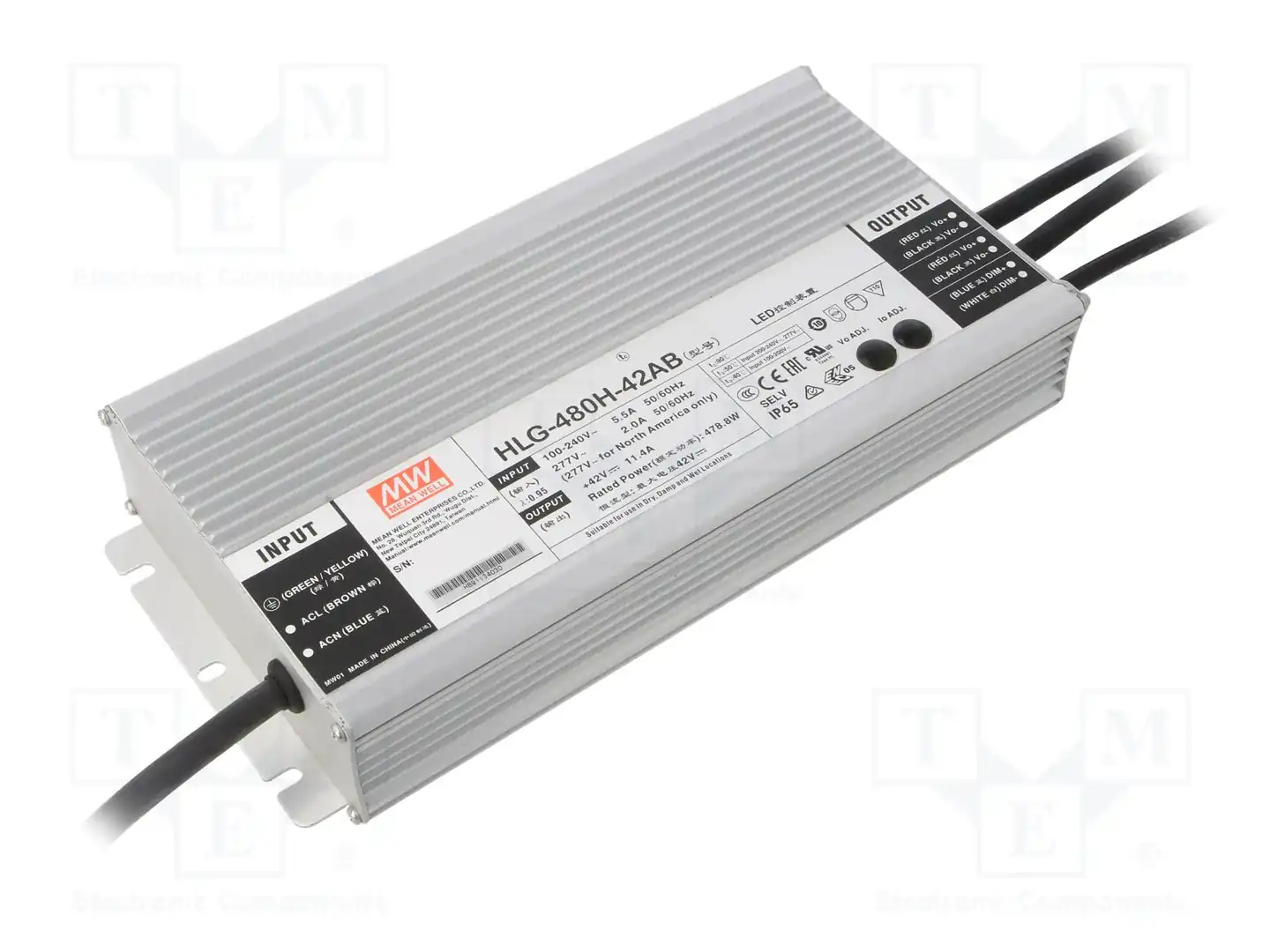 MEAN WELL HLG-480H-42AB — Блоки питания для LED