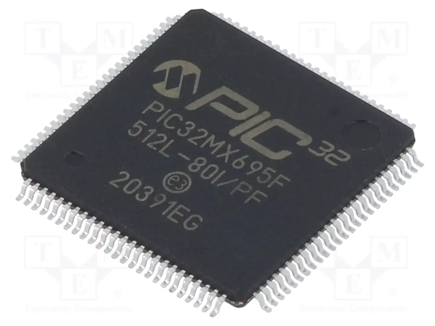 Microchip Technology PIC32MX695F512L-80I/PF — Линейка PIC32 32-bit