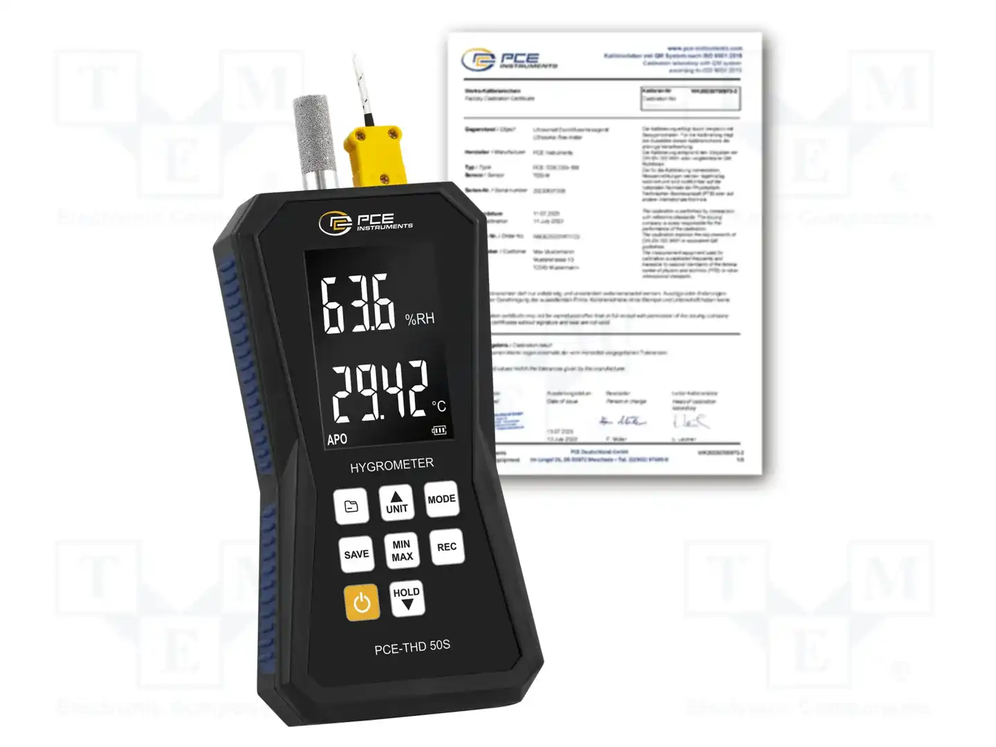 PCE INSTRUMENTS PCE-THD 50S-ICA — Термогигрометры