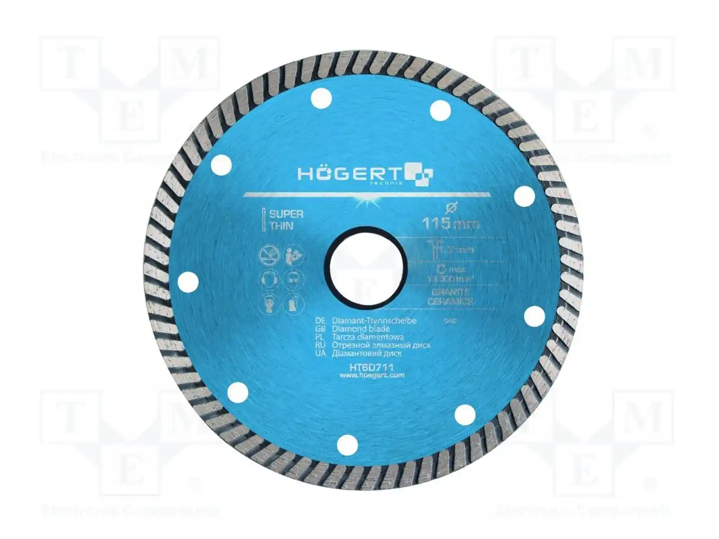 HÖGERT TECHNIK HT6D711 — Диски для резки и шлифовки