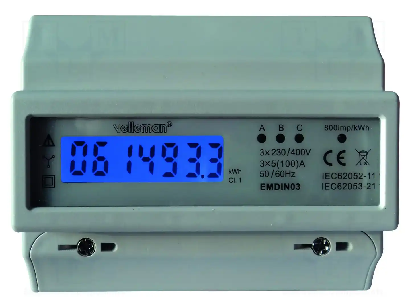 VELLEMAN EMDIN03 — Счетчики электроэнергии