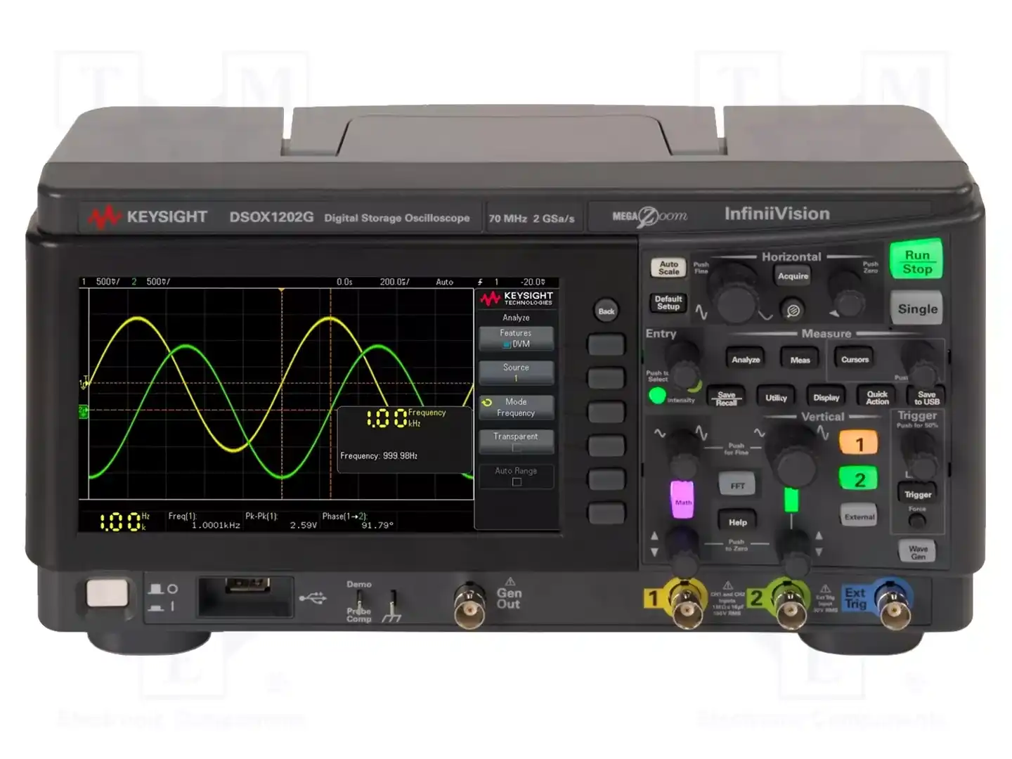KEYSIGHT DSOX1202G — Осциллоскопы цифровые