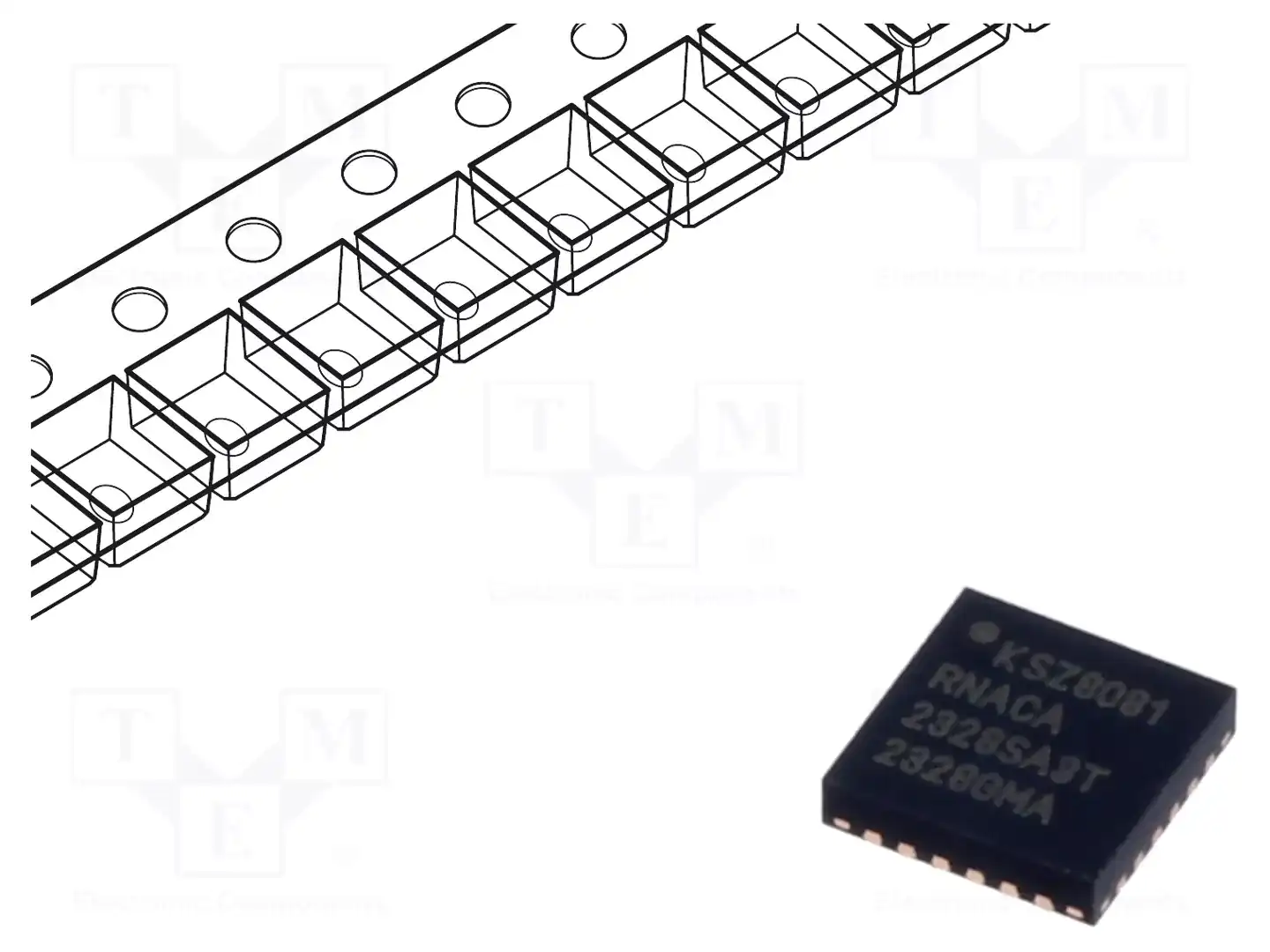 Microchip Technology KSZ8081RNACA-TR — Микросхемы - интерфейс Ethernet